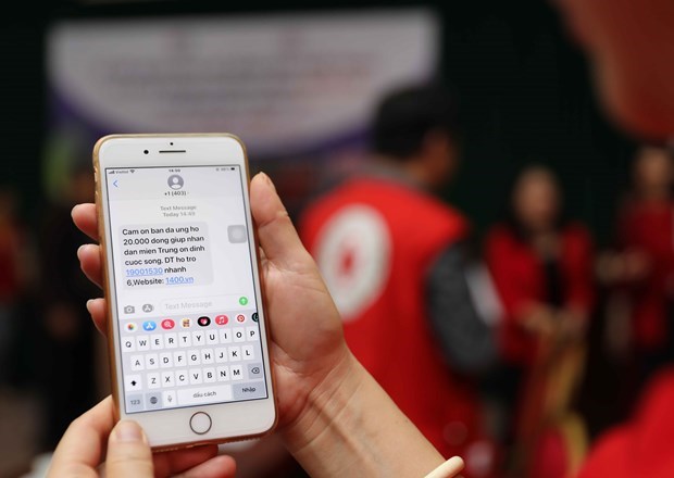 Campagne de dons par SMS pour soutenir les victimes des inondations