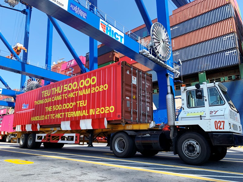 12,5 millions de tonnes de marchandises transportées via le port international Tan Cang Hai Phong