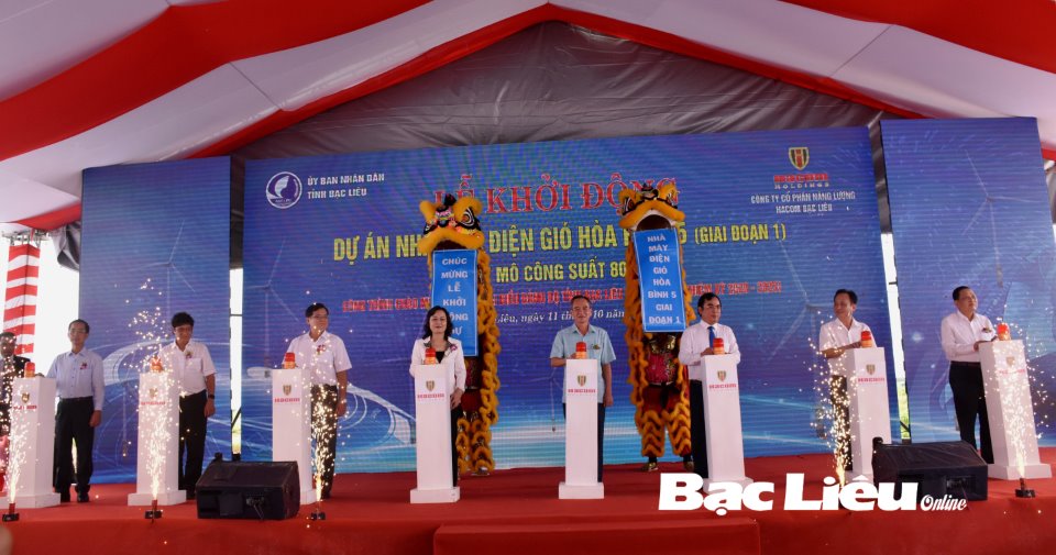 Mise en chantier de la centrale éolienne Hoa Binh 5 à Bac Lieu