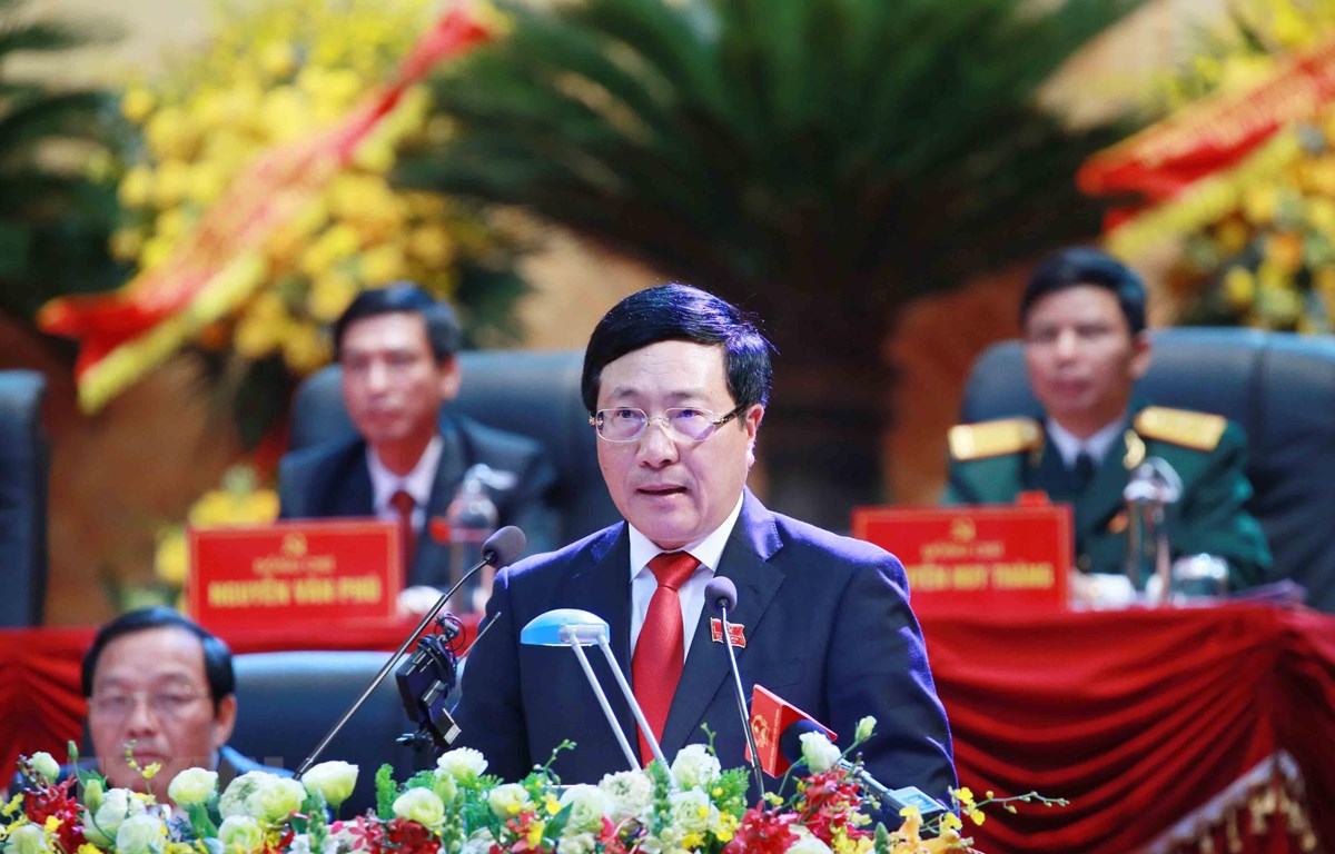 17e Congrès provincial du Parti M Pham Binh Minh montre la voie à Hai Duong