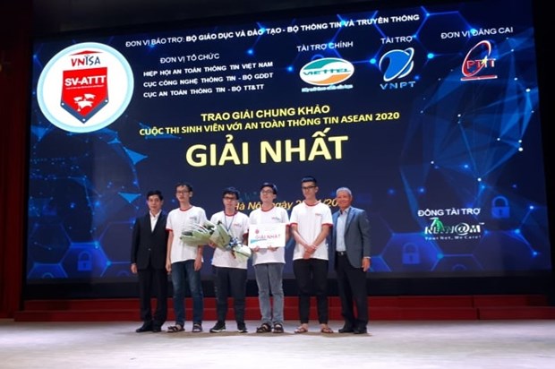Les équipes vietnamiennes remportent le concours étudiant de l ASEAN 2020 sur la sécurité de l information