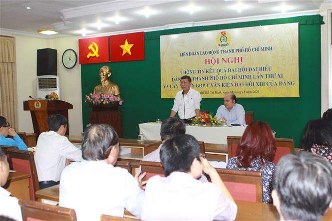 La Confédération du travail de HCM-Ville collecte des avis pour les projets de documents à soumette au 13e Congrès national du Parti