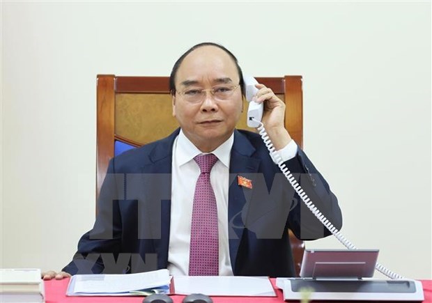 Vietnam-Laos conversation téléphonique entre Nguyên Xuân Phuc et Thongloun Sisoulith