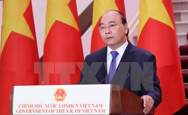 Le PM Nguyên Xuân Phuc à l’ouverture en ligne de la 17e Foire Chine-ASEAN