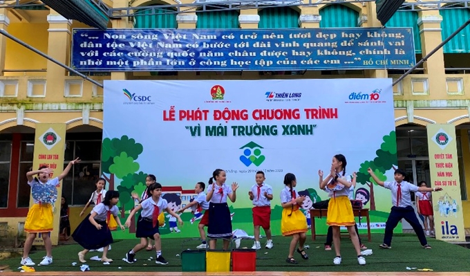 «Pour les écoles vertes» un bon message pour sensibiliser les enfants à la protection de l environnement