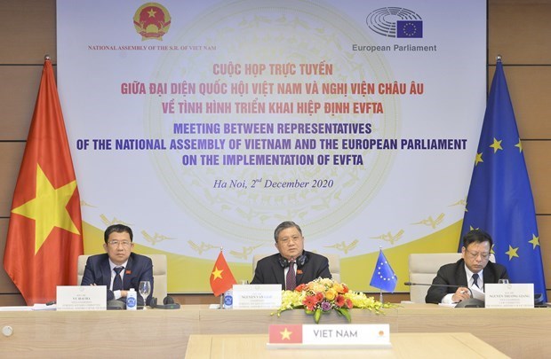 L’AN du Vietnam et le PE discutent de la mise en œuvre de l’EVFTA