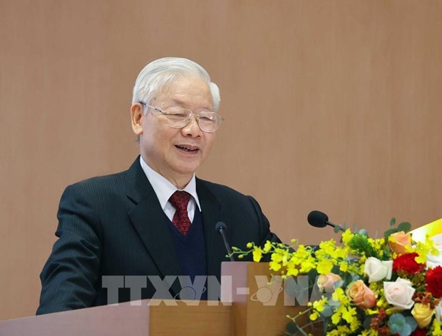 Le leader Nguyen Phu Trong exhorte à promouvoir le Renouveau et la mise en œuvre des tâches fixées