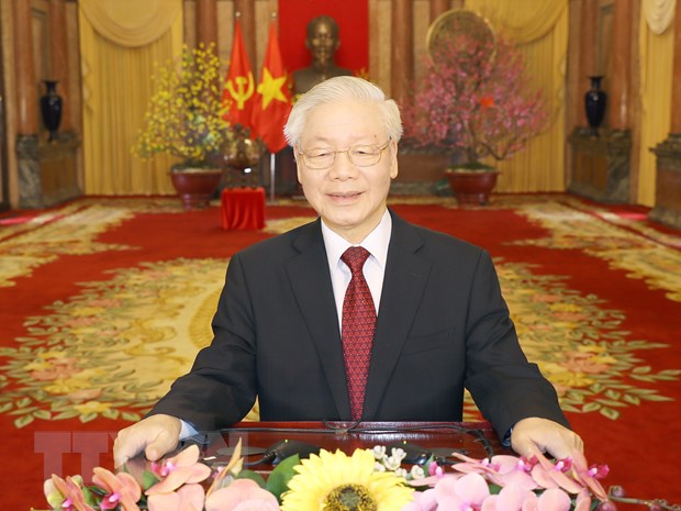 Félicitations d amis internationaux pour le secrétaire général et président vietnamien Nguyen Phu Trong