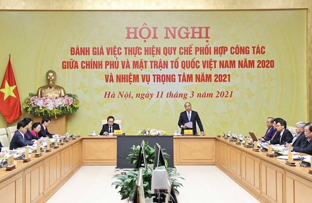 La coopération efficace entre le gouvernement et le Front de la Patrie du Vietnam