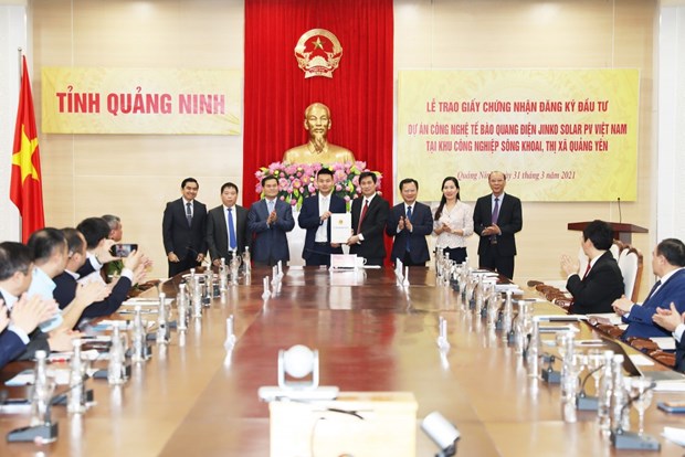 Quang Ninh délivre le certificat d investissement à un projet de haute technologie