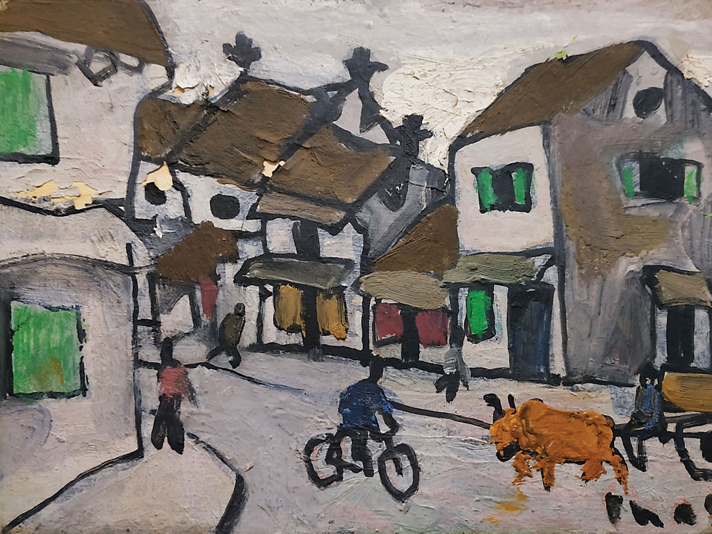 Trois peintures de Bùi Xuân Phái aux enchères à Singapour