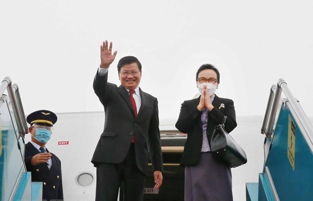 Le SG du Parti et président du Laos termine sa visite d amitié officielle au Vietnam