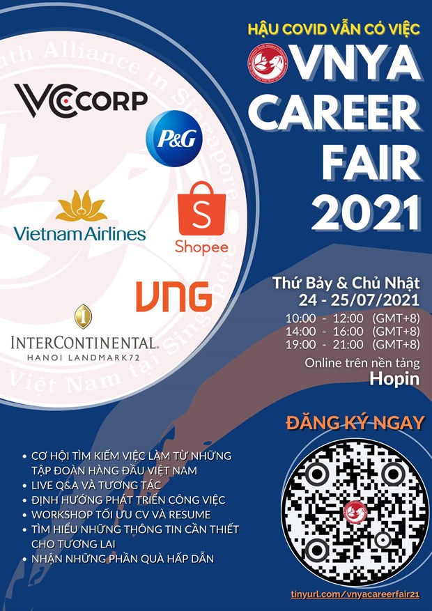 Aider les étudiants vietnamiens à profiter des opportunités d emploi via VNYA 2021 Career Fair