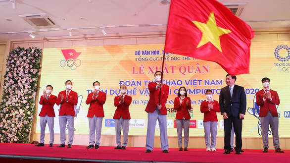 Cérémonie de départ des sportifs vietnamiens pour les JO de Tokyo 2020