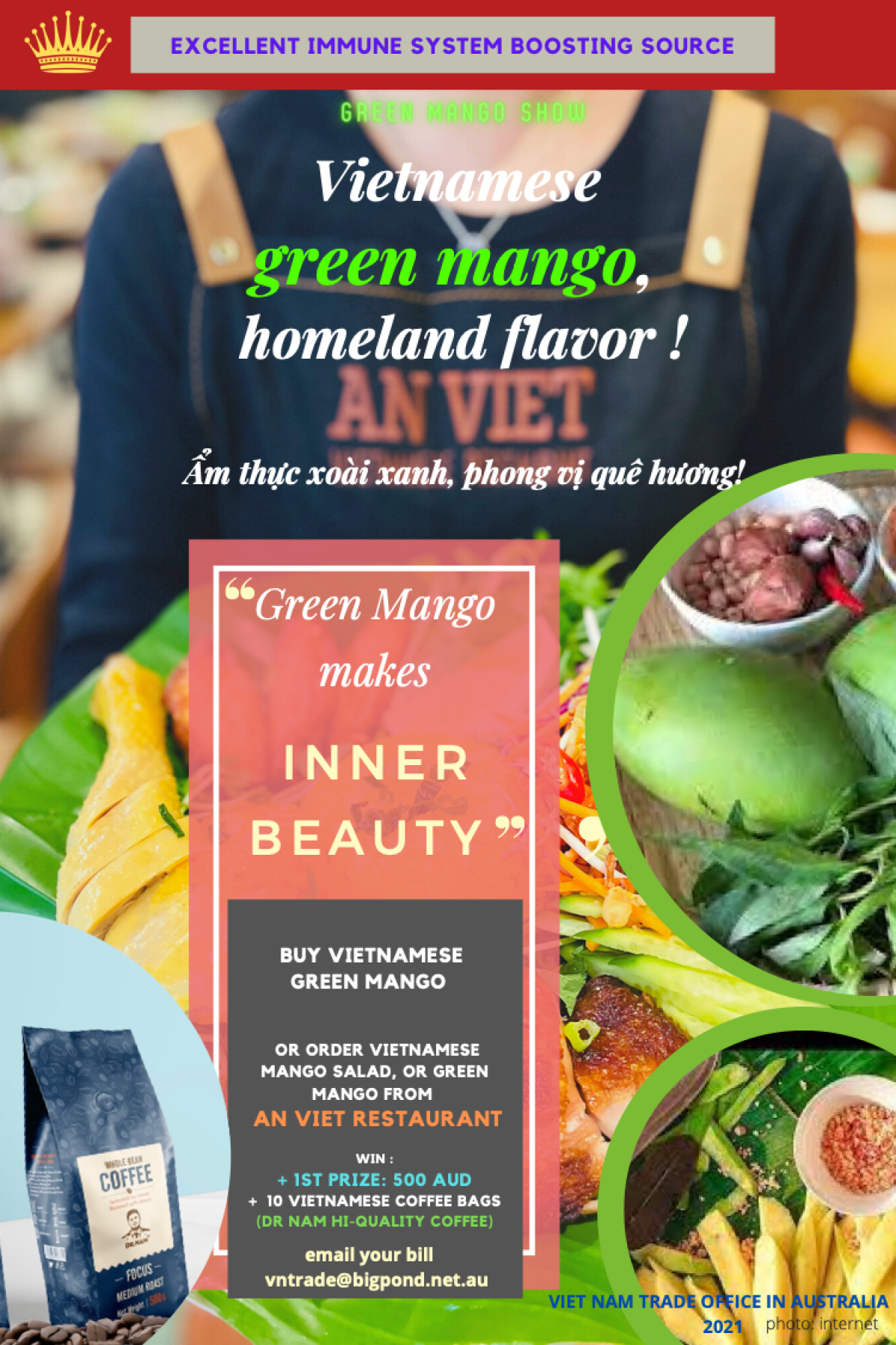 La mangue verte du Vietnam promue en Australie