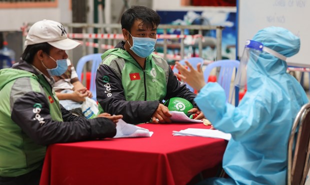 Tests de COVID-19 gratuits pour les livreurs à Ho Chi Minh-Ville