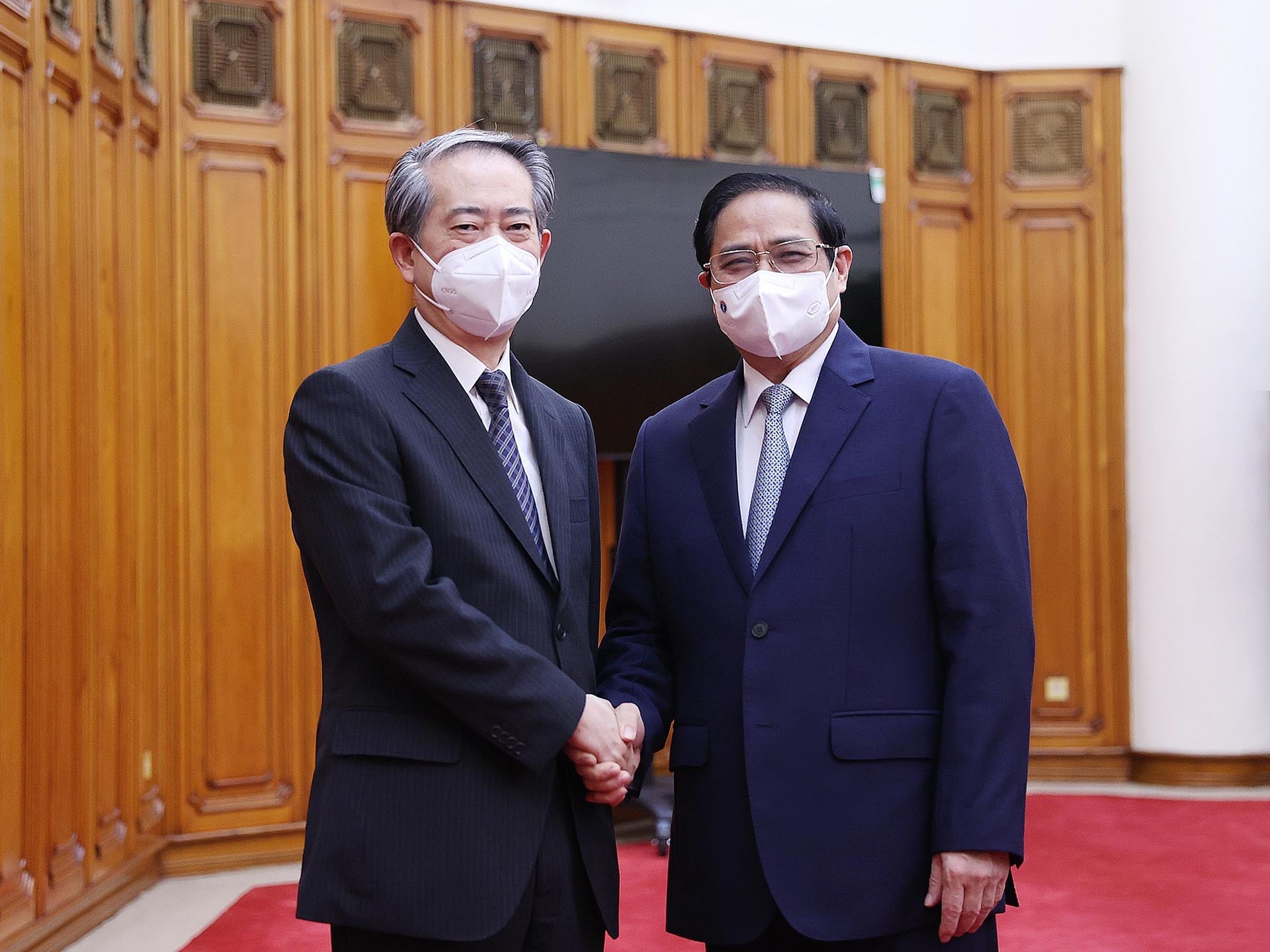 Le PM Pham Minh Chinh reçoit l ambassadeur de Chine au Vietnam