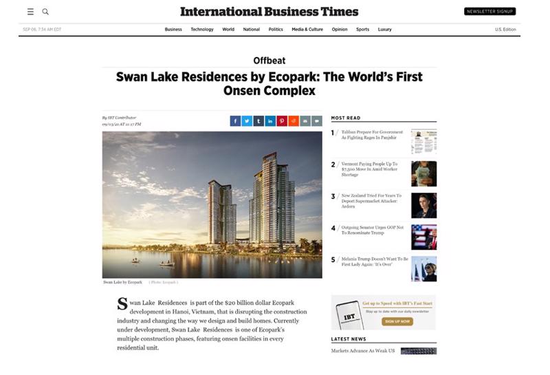 Presse internationale Le Vietnam possède le premier complexe d eaux minérales chaudes au monde