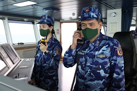 Fin d’une patrouille conjointe entre les Garde-côtes du Vietnam et de la Chine
