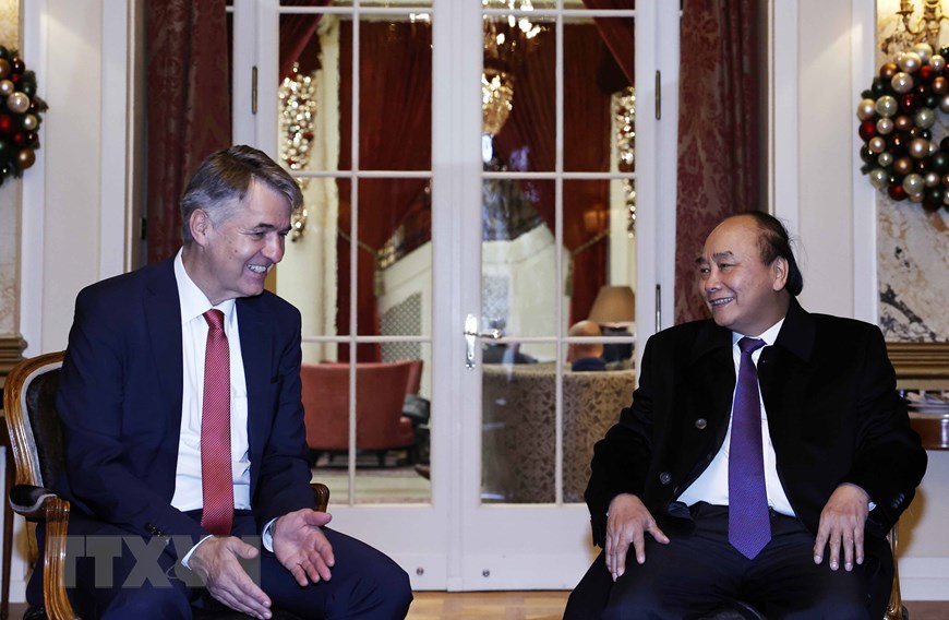 Activités du président Nguyen Xuan Phuc en Suisse
