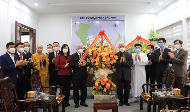 Noël 2021 le président du FPV adresse ses vœux aux catholiques du diocèse de Bac Ninh