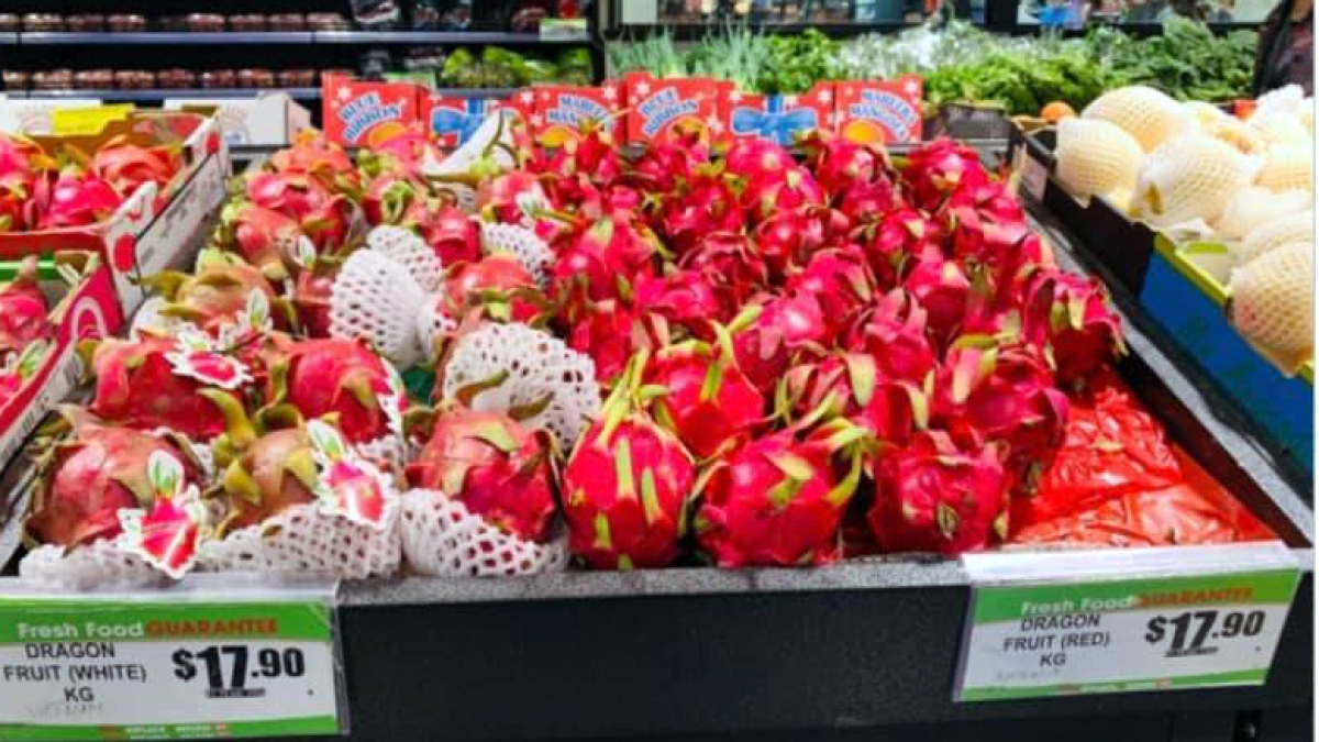 Le fruit du dragon vietnamien présent dans de nombreux supermarchés en Australie