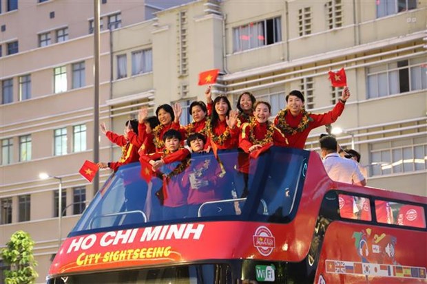 Hô Chi Minh-Ville célèbre la réussite des footballeuses vietnamiennes