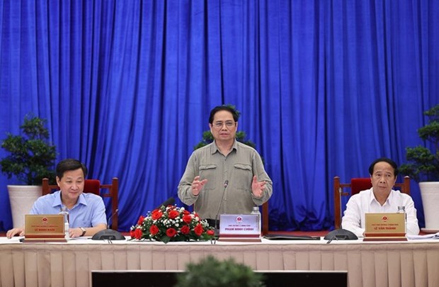 Le Premier ministre inspecte le chantier de l aéroport de Long Thanh