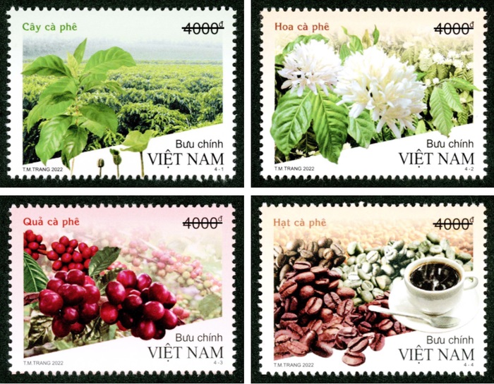 Emission de timbres au parfum de café