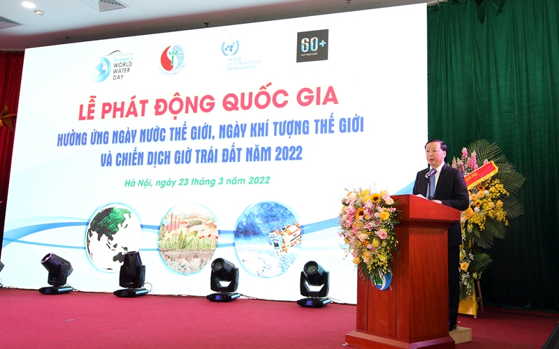 Le Vietnam fait écho à la Journée mondiale de l eau, la Journée météorologique mondiale et l’Heure de la Terre 2022