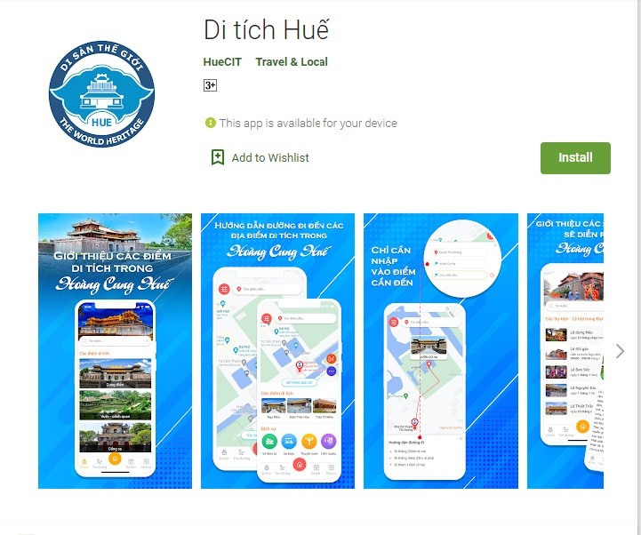 Lancement d une application pour la visite des monuments de Huê