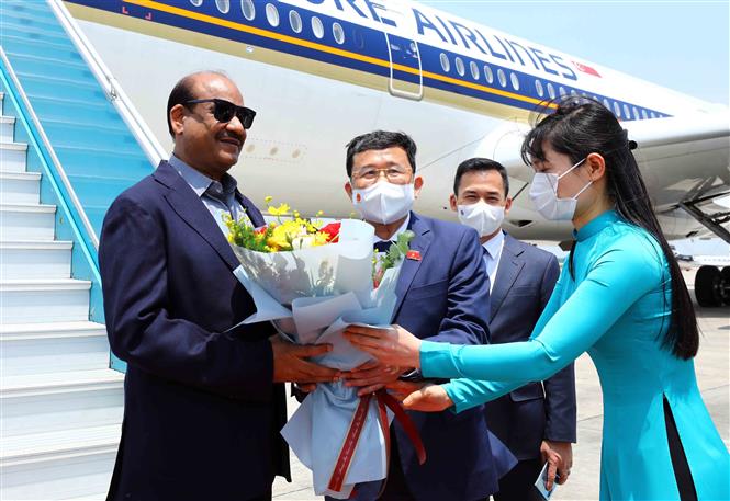 Le président de la Chambre du Peuple d’Inde est arrivé à Hanoï