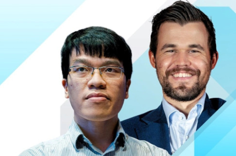 Quang Liem fait la course avec le roi des échecs Carlsen
