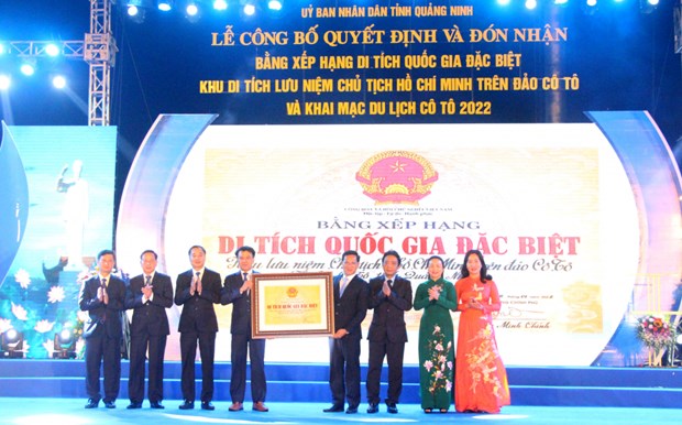 Quang Ninh l’île de Co To a un site national spécial commémoratif du Président Ho Chi Minh