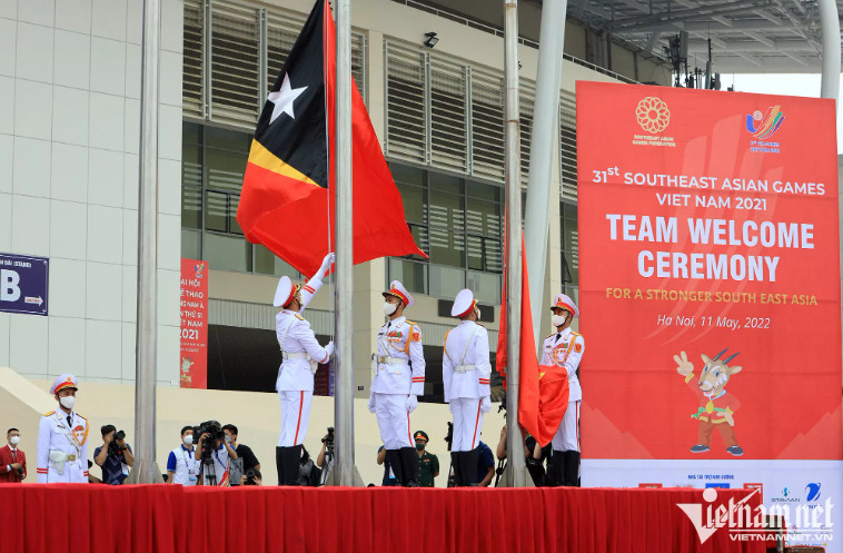 SEA Games 31 Cérémonie de lever des drapeaux au stade national de My Dinh