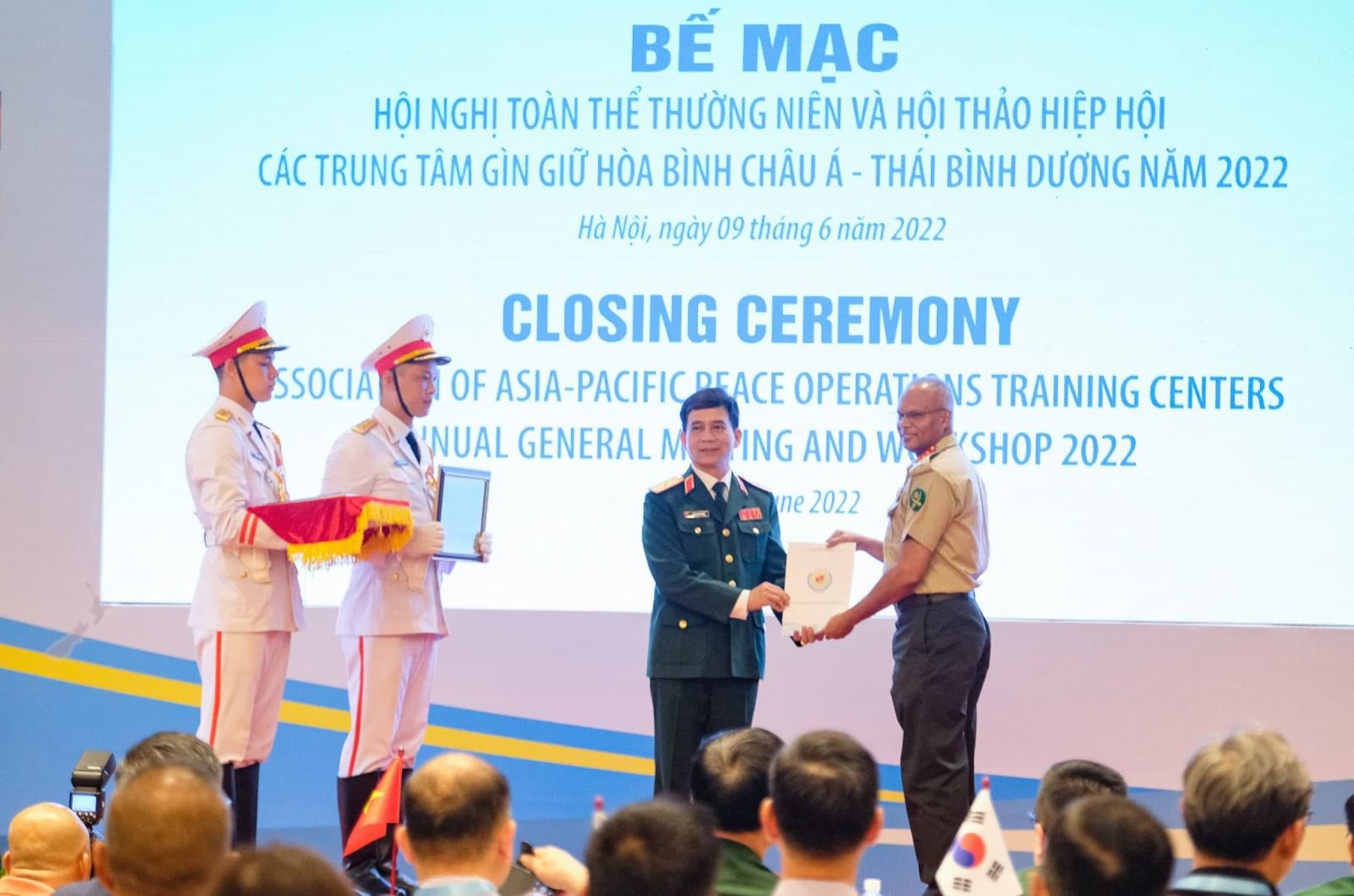 Maintien de la paix Clôture de la Réunion générale annuelle de l AAPTC 2022