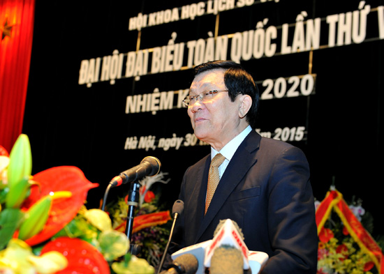 国家主席张晋创出席越南历史科学协会大会