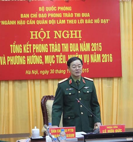 “军队后勤部门遵循胡主席的教导”竞赛运动总结会议在河内举行