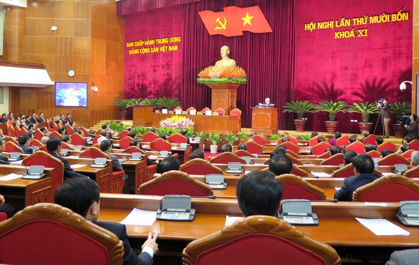 越共十一届十四中全会闭幕 完成所提出的全部议程内容