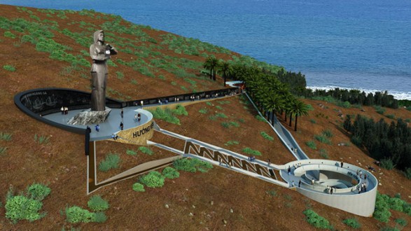 黄沙兵纪念区在广义省理山岛县正式动工兴建