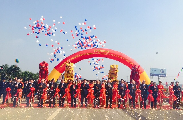 一号国道河内-北江路段升级改造项目通车仪式在北江举行