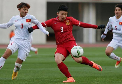 奥预赛：越南女足队0比2负于中国队
