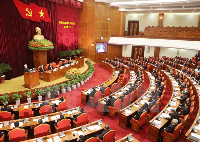 越共十二届二中全会第二天新闻公报
