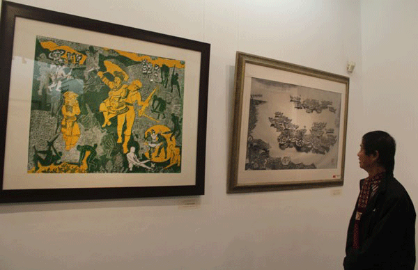 木板与刻画展在河内举行