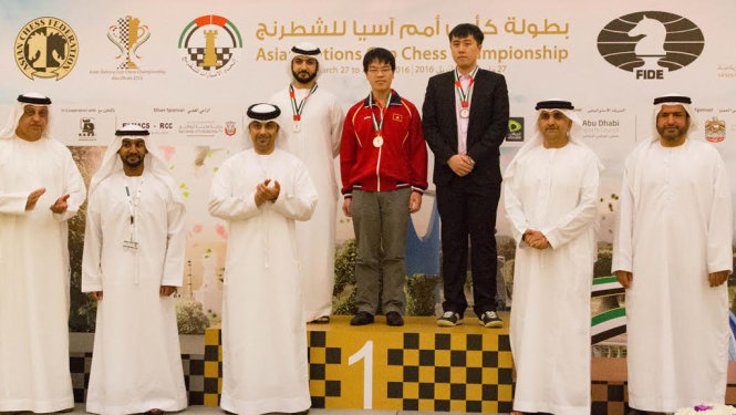 国际象棋2016亚洲团体赛：越南男队获得超快棋银牌