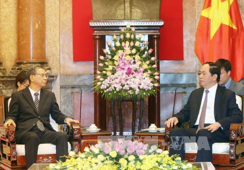 越南国家主席陈大光会见日本驻越大使