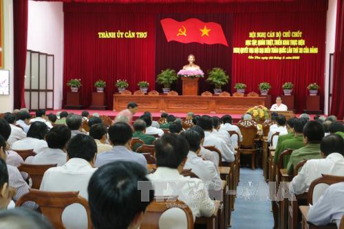 芹苴、宁顺等省举行学习贯彻越共十二大决议会议