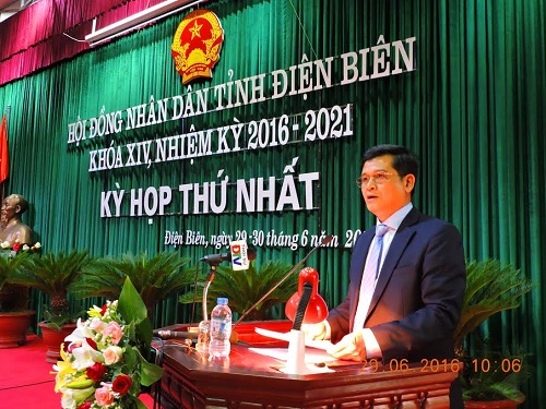 罗文沫同志当选奠边省人民议会主席