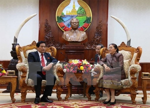 老挝领导人高度评价越老民族领域的合作