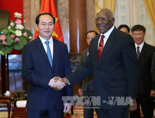 国家主席陈大光会见古巴共产党中央委员会第一书记特派员